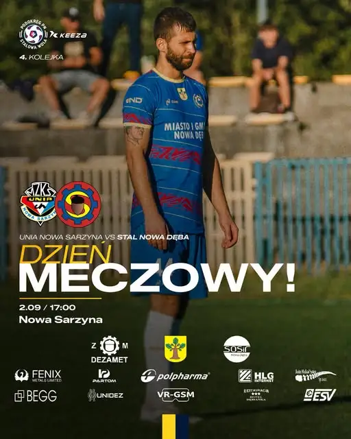 Mecz Unii Nowa Sarzyna w 4. kolejce KEEZA Klasy Okręgowej