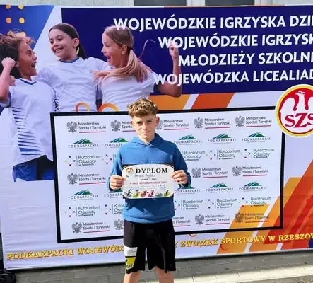Patryk Myslek z rekordem życiowym na finałach wojewódzkich w lekkiej atletyce