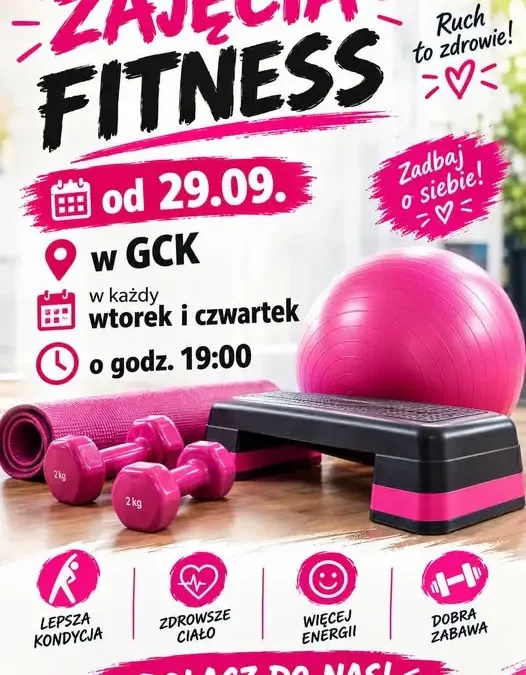 Fitness w GCK Grębów – energia, endorfiny i dobra zabawa
