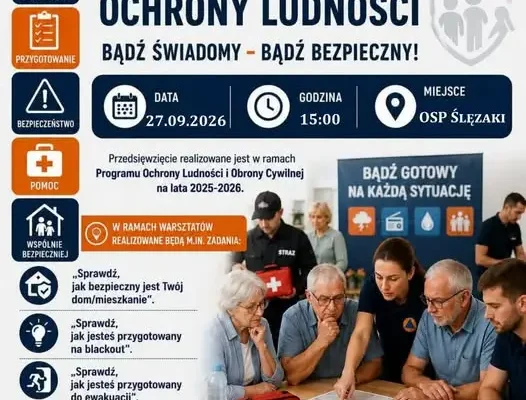 Warsztaty ochrony ludności w OSP Ślęzaki – jak przygotować się na kryzys?