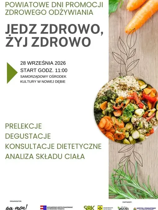 Powiatowe Dni Promocji Zdrowego Odżywiania w Nowej Dębie