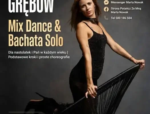 Grębów: taneczne czwartki dla pań – ruszają zajęcia Mix Dance i Bachata Solo