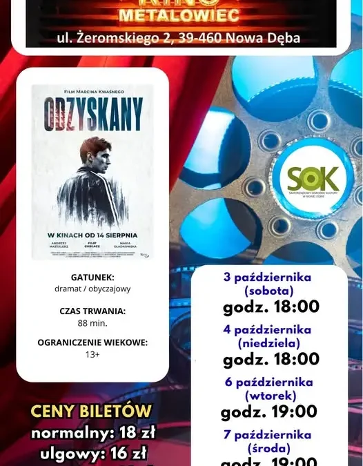 Kino Metalowiec w Nowej Dębie zaprasza na film „Odzyskany gatunek”
