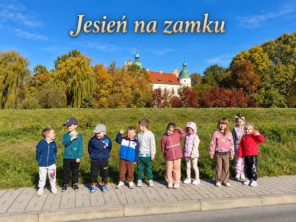 Jesienna wyprawa przedszkolaków z Baranowa Sandomierskiego na zamkowe wzgórze