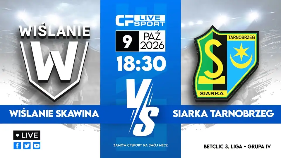 Wiślanie Master Way Skawina kontra Siarka Tarnobrzeg – piątkowy mecz o 18:30