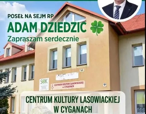 Spotkanie z mieszkańcami z posłem Adamem Dziedzicem w Cyganach