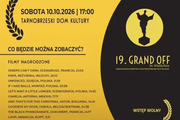 Grand Off w Tarnobrzeskim Domu Kultury – przegląd nagrodzonych krótkich metraży