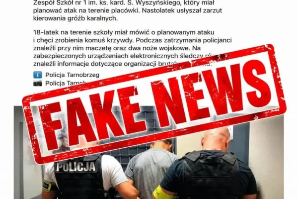 Fałszywy alarm o zagrożeniu w Zespole Szkół nr 1 w Tarnobrzegu. Policja dementuje