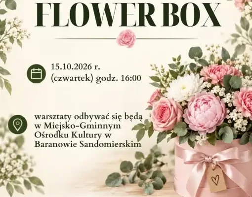 Bezpłatne warsztaty florystyczne w Baranowie Sandomierskim już 15 października