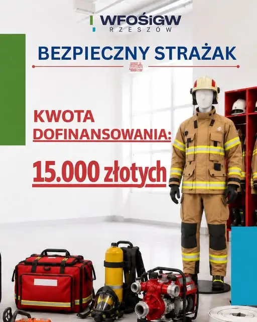 OSP Grębów z dofinansowaniem 15 tys. zł na umundurowanie