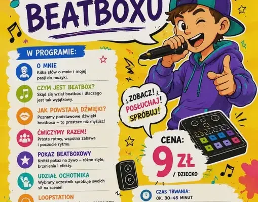 Warsztaty beatboxu w szkole w Gorzycach – muzyka tworzona głosem