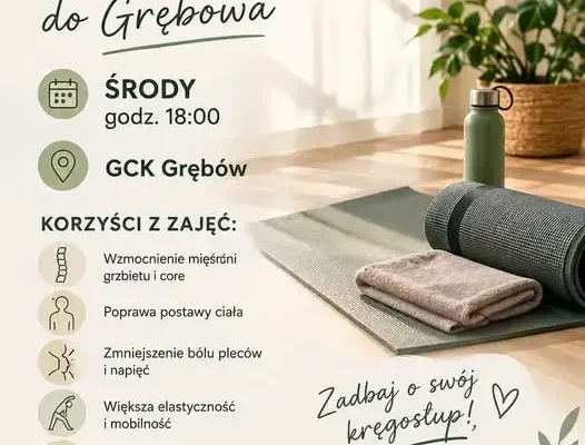 Zdrowe plecy w Grębowie – nowe zajęcia gimnastyczne w GCK