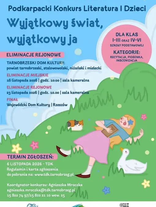 Tarnobrzeg: Rusza Podkarpacki Konkurs „Literatura i Dzieci”