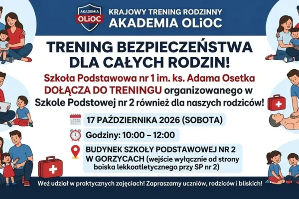 Gorzyce: wspólny trening bezpieczeństwa dla rodzin z SP nr 1 i SP nr 2