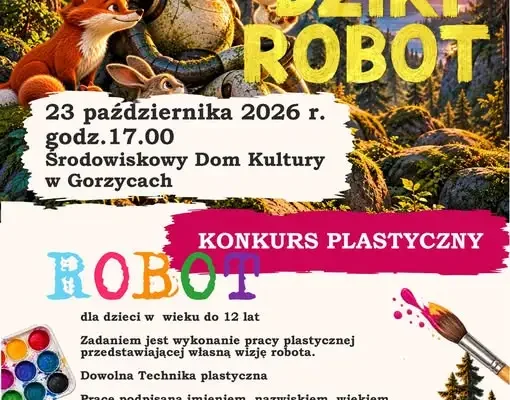 Gorzyce: seans „Dziki robot” i konkurs plastyczny dla dzieci