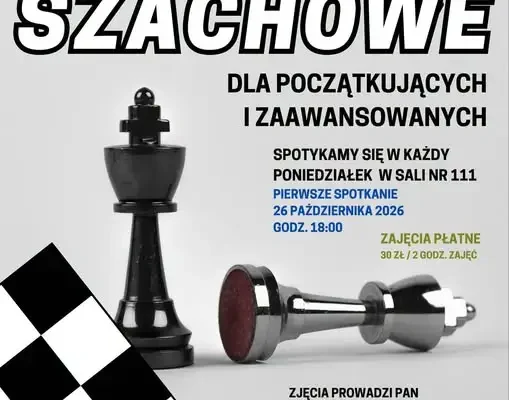 Szachy w SOK: rusza nowy cykl zajęć dla początkujących i zaawansowanych