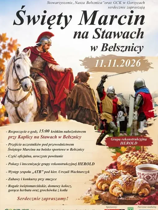 Bełsznica uczci Świętego Marcina – barwny przemarsz i pokazy rekonstrukcyjne