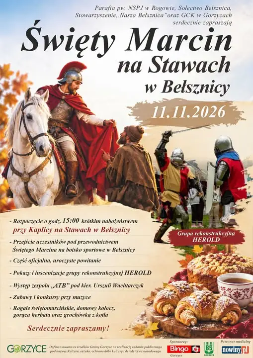 Bełsznica uczci Świętego Marcina – barwny przemarsz i pokazy rekonstrukcyjne